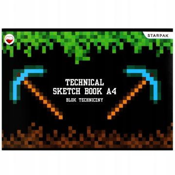 Blok techniczny Pixel A4 biały, 20 arkuszy - profesjonalny papier do prac