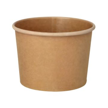 Kubek papierowy na zupę biały 350 ml średnica 98 mm wysokość 7 cm 25 sztuk