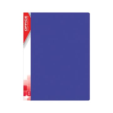 Teczka ofertowa OFFICE PRODUCTS z 20 koszulkami PP A4 niebieska 620 mikronów