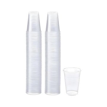 Kubki Plastikowe Wielorazowe do Gorących Napojów 200ml 100 szt. do 70 stopni Przezroczyste