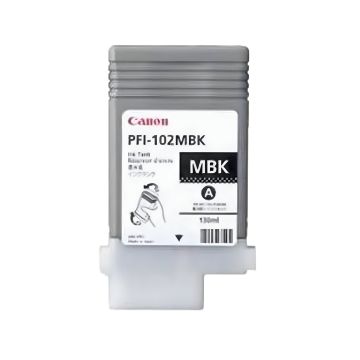 Tusz Canon PFI-102MB Matte Black matowy czarny pojemność 130 ml do ploterów