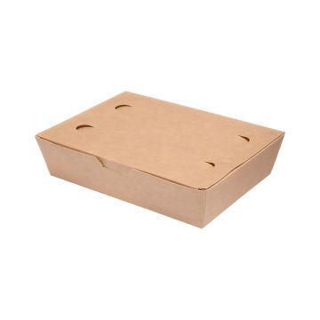 Pudełko papierowe na jedzenie duże 20 x 14 x 5 cm 100 sztuk do cateringu