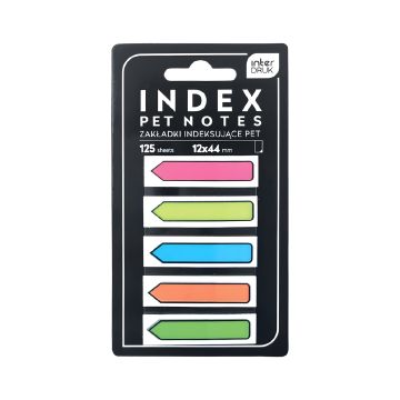 Zakładki indeksujące Interdruk Neon Pet strzałki