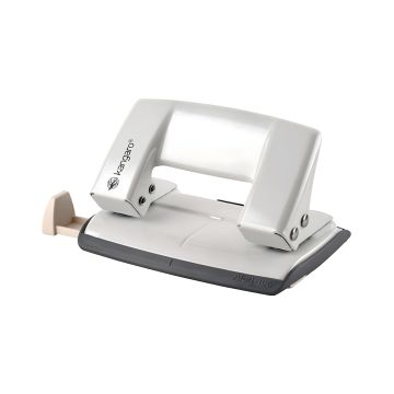 Dziurkacz biurowy KANGARO Aion-10G/S metaliczny biały do 10 kartek w pudełku PP