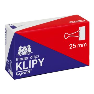 Klipy GRAND 25 mm, opakowanie 12 sztuk