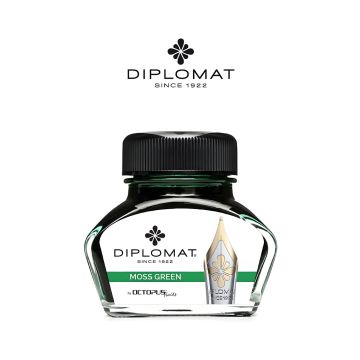 Atrament do piór wiecznych DIPLOMAT w kałamarzu 30 ml jasnozielony
