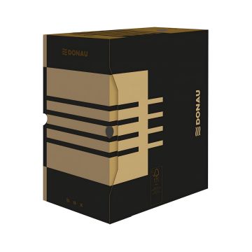 Pudło archiwizacyjne Donau kartonowe na dokumenty A4 szerokość 155 mm brązowe