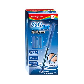 Długopis klasyczny KEYROAD Ball Pen Soft Jet 0,7mm niebieski