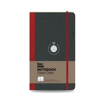 Notatnik Flexbook Open date 13cm x 21cm Medium Czerwony
