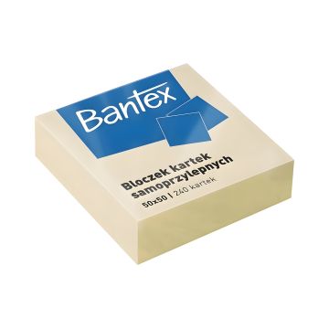 Karteczki samoprzylepne Bantex mini 50x50MM, 240 kartek, żółty
