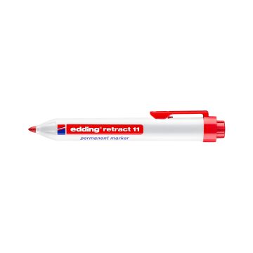 Marker permanentny automatyczny Edding E-11, 1,5-3 mm, czerwony