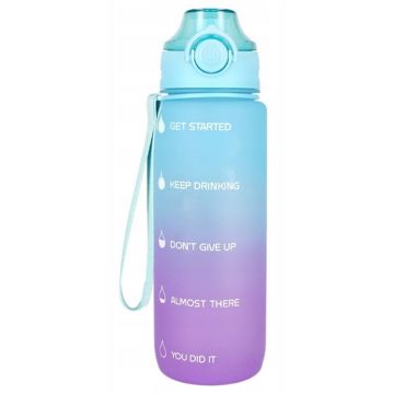 Bidon sportowy 750 ml fioletowo-niebieski
