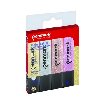 Zakreślacz Penmark w 4 pastelowych kolorach