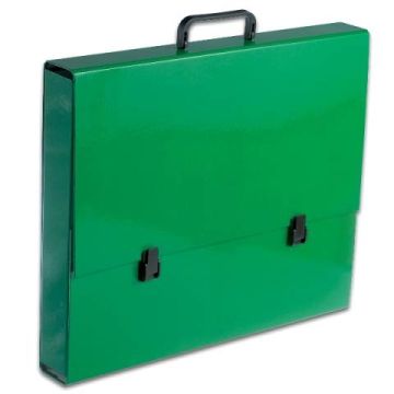 Teczka z rączką A3 2cm zielona TADEO