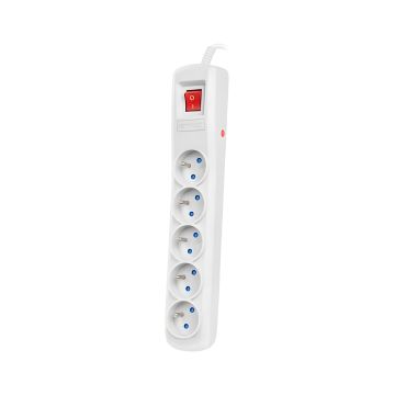 ARMAC listwa zasilająca ARC5 1.5m szara 5x230V przeciwzwarciowa
