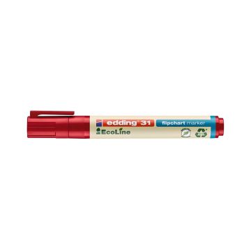 Marker do flipchartów Edding Ecoline e-31, końcówka 1,5-3 mm, czerwony