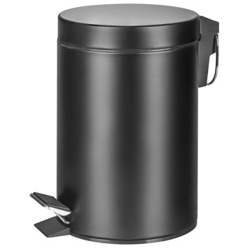 Kosz ze stopką Donau Home, wolnoopadający, 3l, czarny