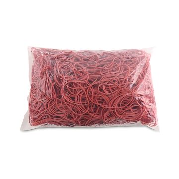 Gumki recepturki OFFICE PRODUCTS średnica 60mm grubość 1,5x1,5mm 60% kauczuku 1000g zgrzewka czerwone