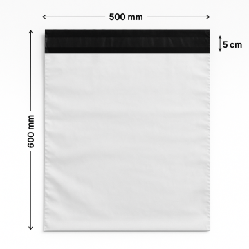 Foliopak wysyłkowy XXL 500x600 mm 45 mik op. 100 szt.