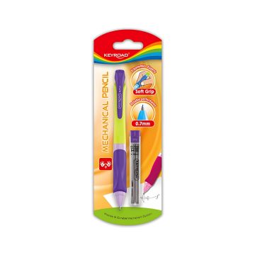 Ołówek automatyczny KEYROAD SMOOZZY Writer 0,7 mm z grafitami mix kolorów blister