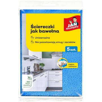 Ściereczki kuchenne jak bawełna JAN NIEZBĘDNY, 5 sztuk