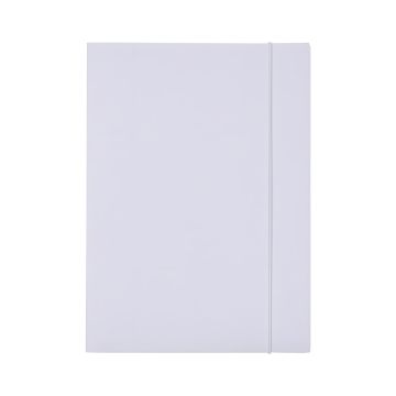 Teczka z gumką kartonowa OFFICE PRODUCTS Budget A4 250gsm biała 3-skrzydłowa