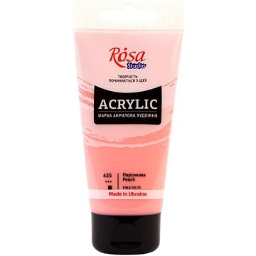Farba Akrylowa Rosa Studio 75ml Brzoskwiniowa PEACH 435