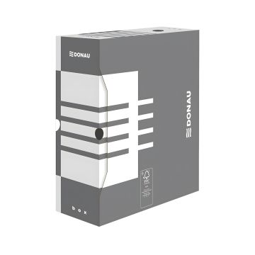 Pudło archiwizacyjne Donau kartonowe A4 120 mm szare