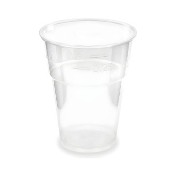 Kubek PLA do zimnych napojów przezroczysty 300 ml średnica 84 mm 50 szt.