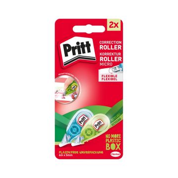 Korektor w taśmie Pritt micro roller 5 mm x 6 m, 2 szt. blister mix kolorów