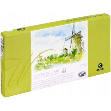Farby akwarelowe MARIES 12 kolorów 12ml