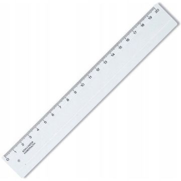 Linijka Transparentna KOH-I-NOOR 20 cm z Podcięciem na Tusz