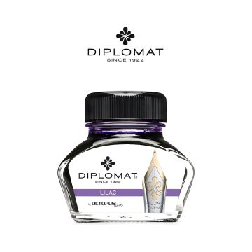Atrament do piór wiecznych DIPLOMAT w kałamarzu 30 ml liliowy