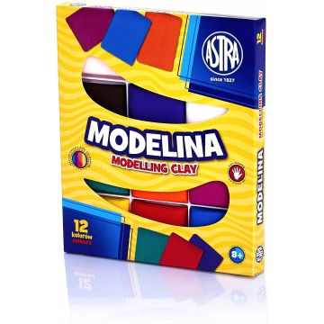 Modelina termoutwardzalna zestaw 12 kolorów ASTRA