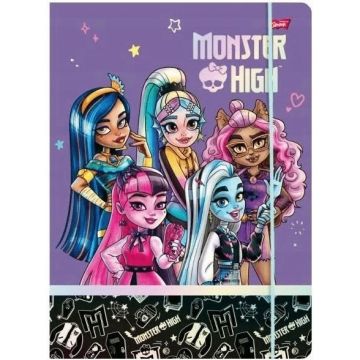 Teczka z gumką A4 Monster High 300g/m² z klapkami