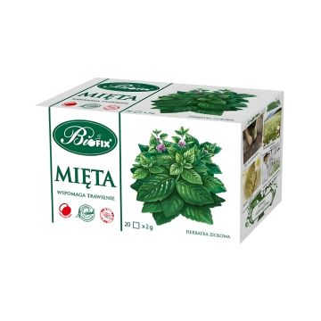 Herbata ziołowa ekspresowa Mięta Bifix w saszetkach 40g 20x2g