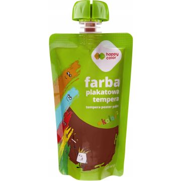 Farba Plakatowa Tempera Brązowa 100ml Happy Color