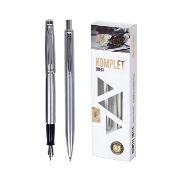 Pióro+ długopis Zenith Silver w etui