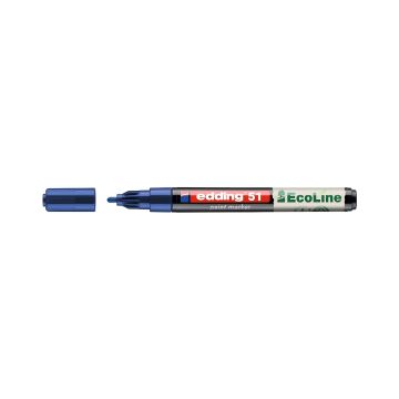 Marker olejowy na bazie wody Edding EcoLine E-51, 1-2 mm, niebieski