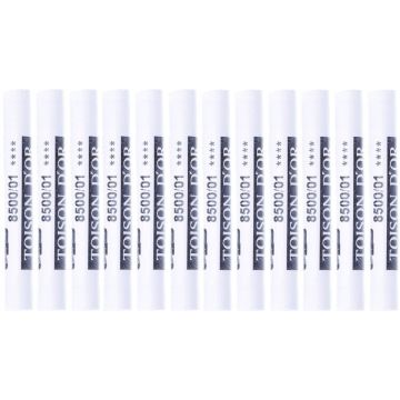 Kredki Pastele Suche KOH-I-NOOR Titanium White (12szt.) 8500-01