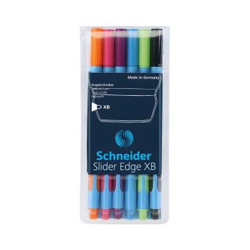 Zestaw długopisów żelowych Schneider Slider Edge XB 6 szt. miks kolorów w etui