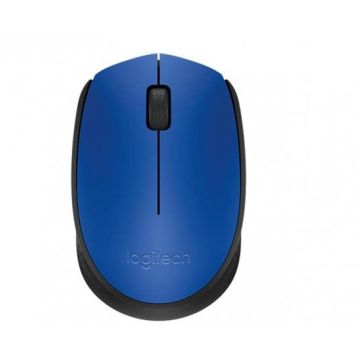 Logitech Mysz M171 niebieska bezprzewodowa – myszka optyczna USB do laptopa i komputera