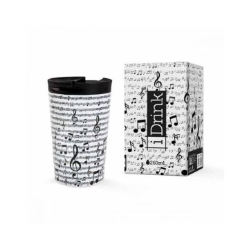 Kubek podróżny 260 ml MUSIC