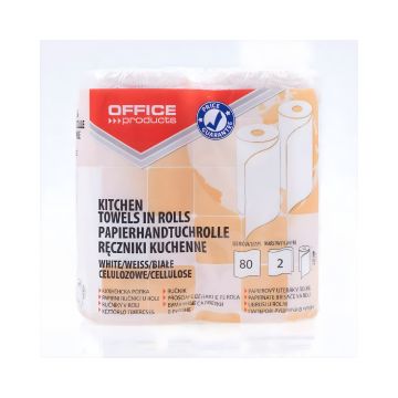 Ręczniki kuchenne celulozowe dwuwarstwowe OFFICE PRODUCTS 80 listków 2 sztuki