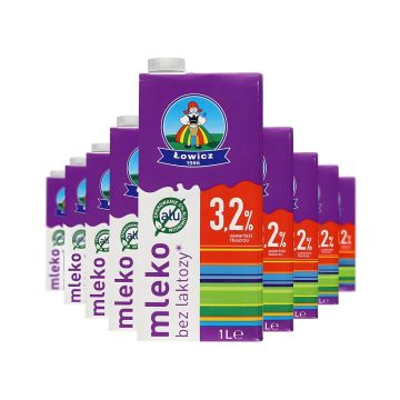 Mleko UHT Łowicz bez laktozy 3,2%