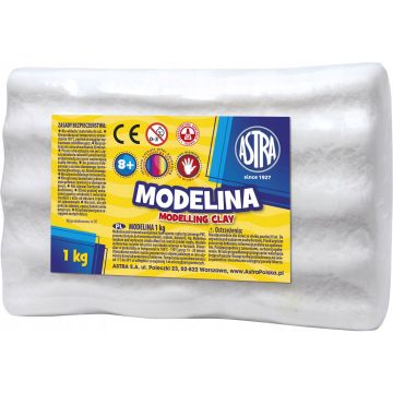 Modelina Termoutwardzalna 1kg Biała ASTRA