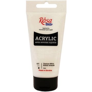 Farba akrylowa Rosa Studio 75ml Tytanowa Biel