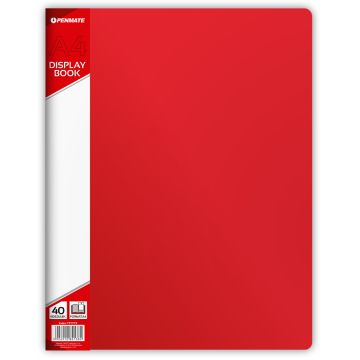 Album ofertowy Penmate A4 PP-140, 40 koszulek, czerwony