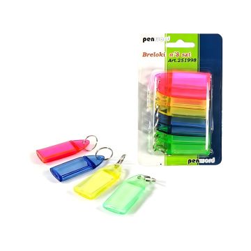 Kolorowy organizer kluczy brelok 8 szt