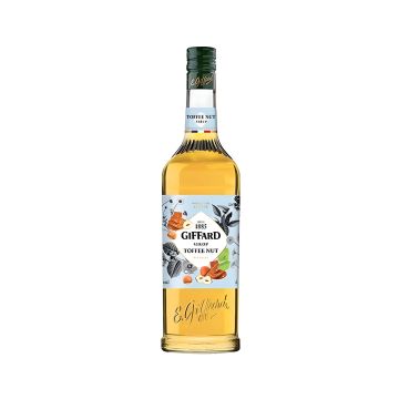 Syrop giffard orzeszek toffi 1,0l – naturalny aromat do kawy i deserów